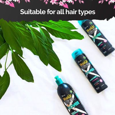 NOVEX Shampoo 10.1oz + Conditioner 10.1oz + Mask 35oz Set (Mystic Black)