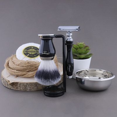 Premium Shaving Kit Gift for Men(Safety Razor,Brush,Bowl,Stand) Branded Box (NO Blades Included)