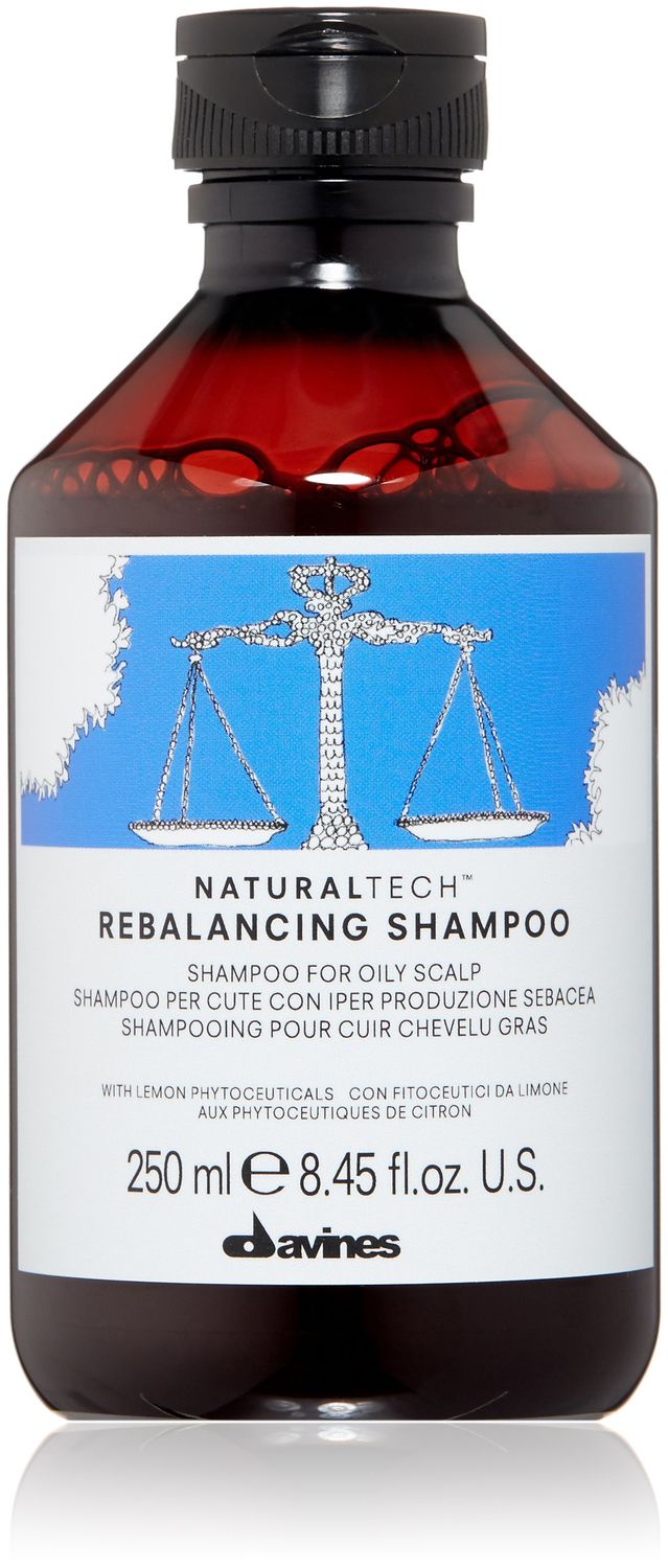 Davines Naturaltech REBALANCING Shampoo, Gently Cleanse The Scalp While Assisting With Excess Sebum Production, Add Shine, 8.45 fl oz