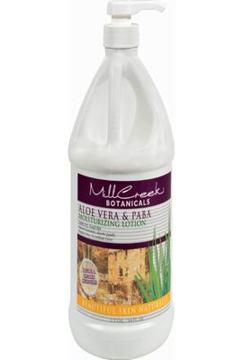 Mill Creek Botanicals Moisturizing Lotion Aloe Vera &amp; Paba, 64 Oz