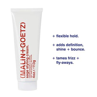 MALIN+GOETZ Women's Sage Styling Cream, White, 4 Fl Oz