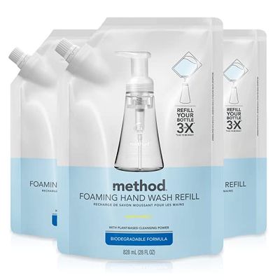 Method Foaming Hand Soap Refill, Sweet Water, 28 Fl Oz (Pack of 3)