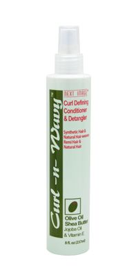 On Natural Next Image Curl-n-Wavy Curl Defining Conditioner and Detangler Oilive Oil, Shea Butter, Jojoba Oil &amp; Vitamin E, 8 Ounce