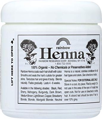 Rainbow Research Henna Hair Color and Conditioner Persian Mahogany Medium Auburn, 4 Ounce