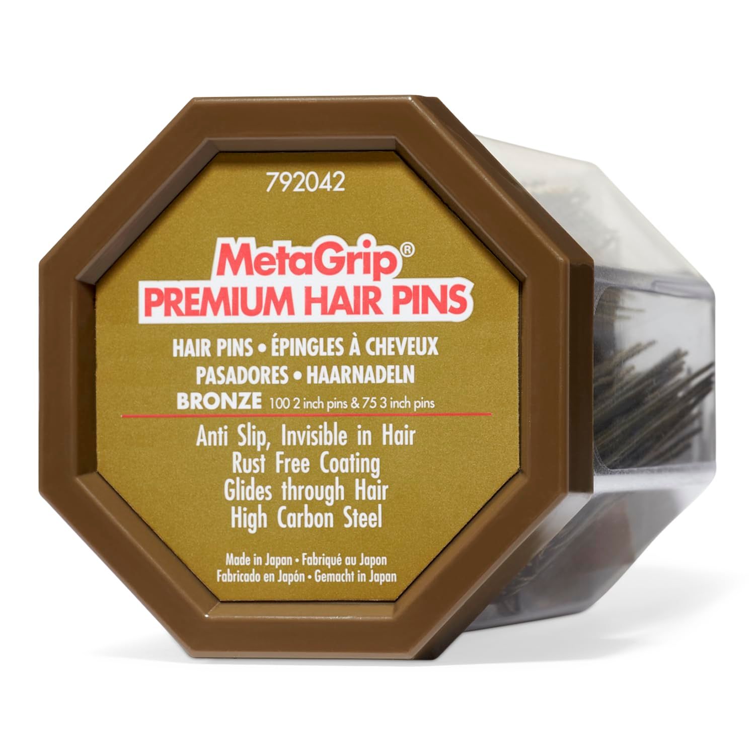 MetaGrip Premium Hair Pins Bronze
