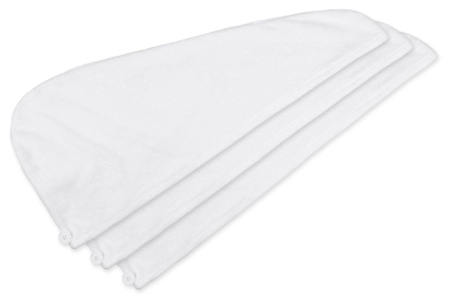 DII Women&#39;s Adjustable Microfiber Hair Wrap, White