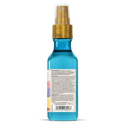 OGX Nourish & Moisture + Coconut Milk Weightless Oil Mist, Leave-In Spray Treatment to Help Defrizz, Hydrate & Replenish Curly Hair, Vegan, Silicone & Paraben-Free, 4.2 fl oz