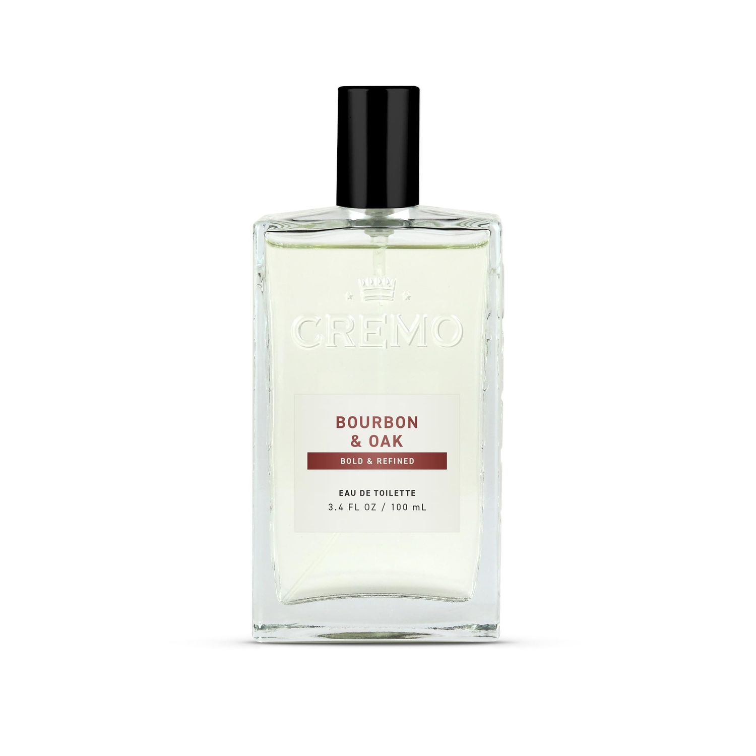 Cremo Cologne for Men - Bourbon &amp; Oak Mens Cologne Spray - A Sophisticated Blend of Distillers Spice, Fine Bourbon and White Oak, Fragrances For Men, 3.4 Fl Oz
