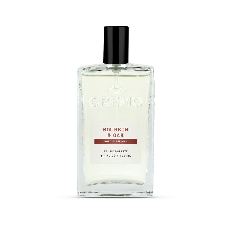 Cremo Cologne for Men - Bourbon &amp; Oak Mens Cologne Spray - A Sophisticated Blend of Distillers Spice, Fine Bourbon and White Oak, Fragrances For Men, 3.4 Fl Oz