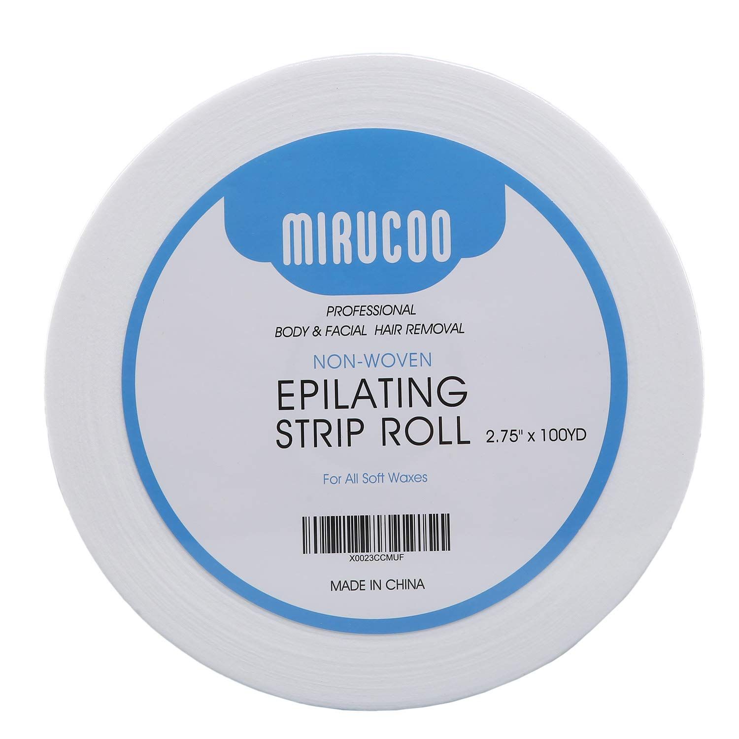 Mirucoo Non-woven Wax Strip Roll for Body and Facial Hair Removal, 2.75&quot; x 100 Yards Pack Epilating Roll