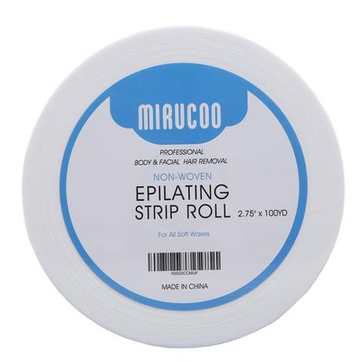 Mirucoo Non-woven Wax Strip Roll for Body and Facial Hair Removal, 2.75&quot; x 100 Yards Pack Epilating Roll