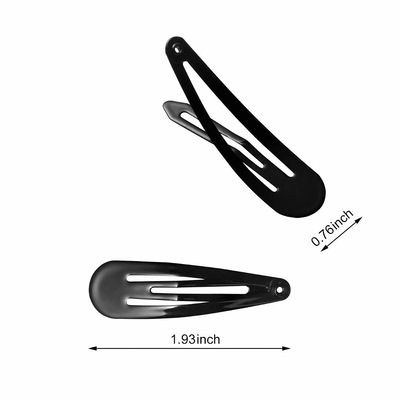 120 Hair Clips, 2Inch, Set of 120 (Black)