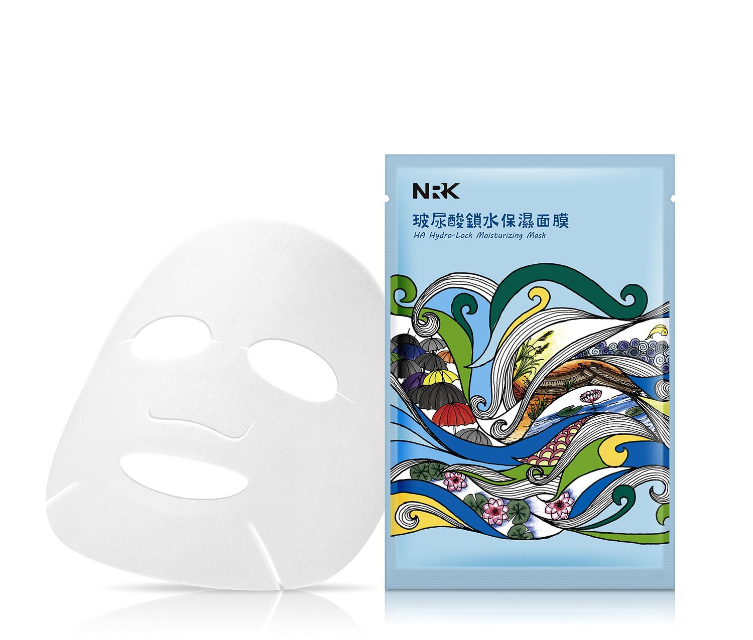 Naruko Hydro Glow &amp; Lock, Moisture Boost &amp; Lockdown 10 pcs Sheet Mask with Hyaluronic Acid, Ceramides for Plumping Skin, Nourishing, Healing Skin Hydration