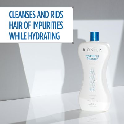 BioSilk Hydrating Shampoo, Replenishes Hair Moisture For Strong, Smooth Hair, Sulfate, Paraben, &amp; Cruelty-Free, 34 Oz