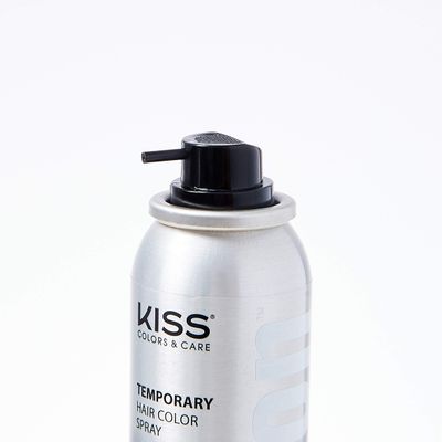 RED by Kiss Tintation Temporary Hair Color Spray, Instant Gray Root Cover Up, Water-Resistant, Smudge-Proof, Easy Wash Out, Hairline &amp; Barber Touch-Up, Quick Dry (Black)