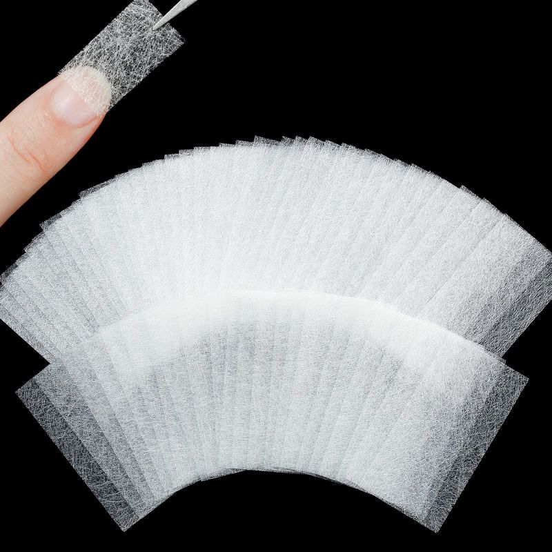 Blulu 240 Pieces Nail Extension Wrap Silk Nail Wrap Nail Splits Breaks Repair Fiberglass Wrap Repair Reinforce Nail Protector Nail Art Tool Women DIY Nail Art Extension Accessories for Home Salon