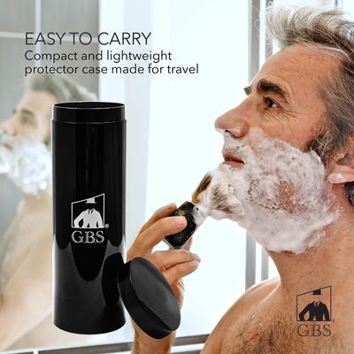 G.B.S Vegan Synthetic Shaving Brush, Black