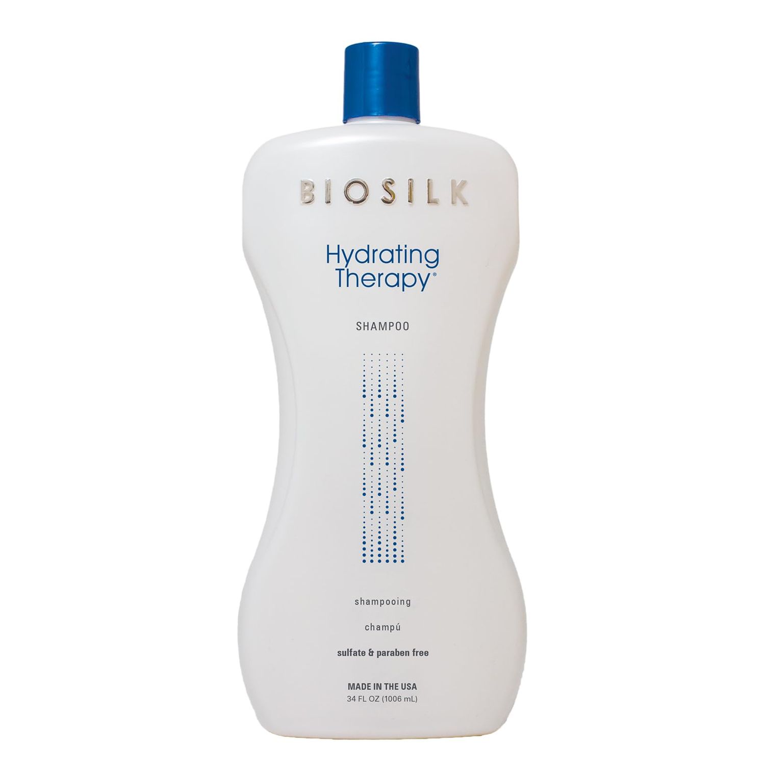 BioSilk Hydrating Shampoo, Replenishes Hair Moisture For Strong, Smooth Hair, Sulfate, Paraben, &amp; Cruelty-Free, 34 Oz