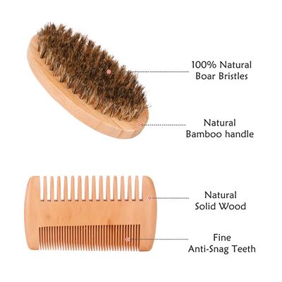 SMINIKER Beard Grooming Kit, Beard Oil, Beard Balm, Beard Shampoo, Beard Conditioner, Beard Brush, Beard Comb and Beard Mustache Scissors Beard Care Unique Gifts for Men Beard Growth & Trimming Kit