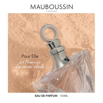 Mauboussin - Pour Elle 100ml (3.3 Fl Oz) - Eau de Parfum for Women - Floral &amp; Fruity Scents