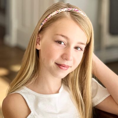 FROG SAC 4 Floral Headbands for Girls, Adjustable Braided Hairband Hair Accessories for Women, Teen Girl Cloth Fabric Head Bands, Kids Flower Braid Hairbands, Tween Easter Basket Stuffers