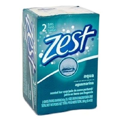 Zest Soap Aqua Refreshing Scent Made In Usa, 3.2 Oz (Pack of 2)