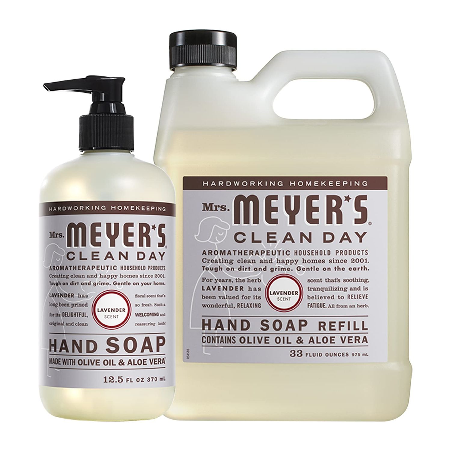 Mrs. Meyer&#39;s Hand Soap Variety, 1 Lavender Refill, 1 Lavender Hand Soap, 1 CT