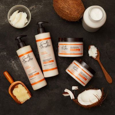 Carols Daughter Coco Creme Sulfate Free Shampoo and Conditioner Set with Silicone Free Hair Butter, for Very Dry Curly Hair, with Coconut Oil and Mango Butter