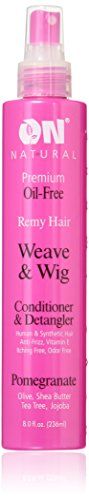 On Natural Weave &amp; Wig Conditioner &amp; Detangler, Pomegranate, 8 Fluid Ounce