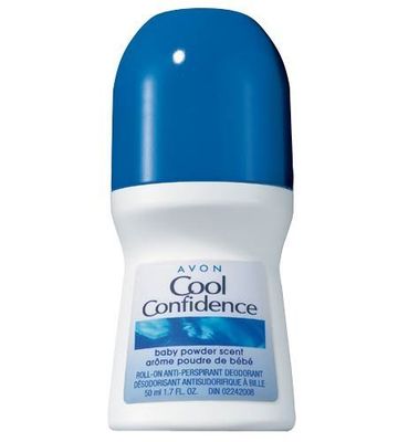 Avon Cool Confidence Baby Powder Scent, Deodorant, 1.7 Fl Oz (Pack of 5)