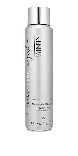 Kenra Platinum Dry Texture Spray 6 | Texture Defining Styler | Increases Texture &amp; Fullness | Absorbs Oils &amp; Impurities | Ultra-Lightweight, Non-Drying Formulation | All Hair Types | 5.3 oz.