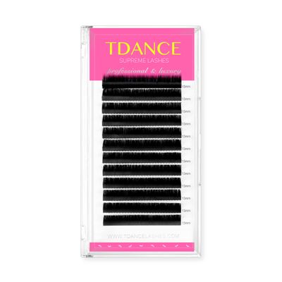 TDANCE Lash Extension Premium C CC D DD J B L Curl 0.03-0.18mm Thickness Semi Permanent Individual Eyelash Extensions Silk Volume Lashes Extensions Professional Salon Use(C,0.05,13mm)