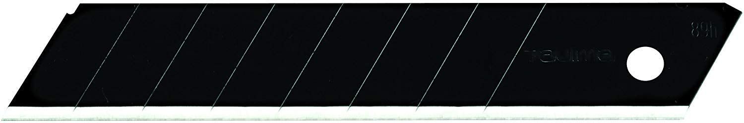 TAJIMA Utility Knives &amp; Blades - 50-Pack 3/4&quot; Razar Black Box Cutter Snap Blades with Premium Tempered Steel &amp; Ultra-Sharp Edge - LCB-50RB-50