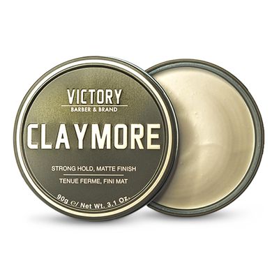 Victory Barber &amp; Brand Claymore Men&#39;s Strong Hold Matte Finish Clay Pomade | Made in the USA for the Rough and the Ready