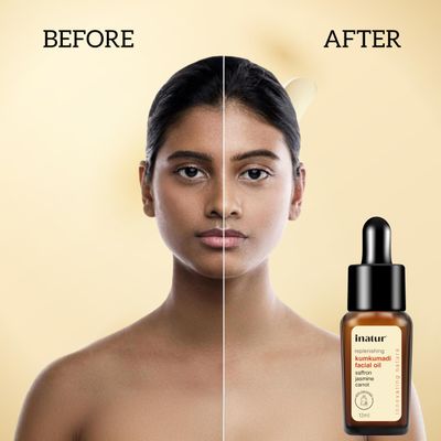 INATUR Kumkumadi Facial Oil, Ayurvedic Formulation, Organic, Anti-Ageing,12 ml