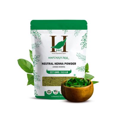 H&amp;C 100% Pure Neutral Henna Powder/Colorless Henna/Senna Powder/Cassia Obovata (227g / (1/2 lb) / 8 ounces) For conditioning your hair without coloring.