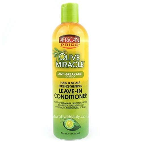 African Pride Olive Miracle Leave-in Conditioner, 12 Ounce