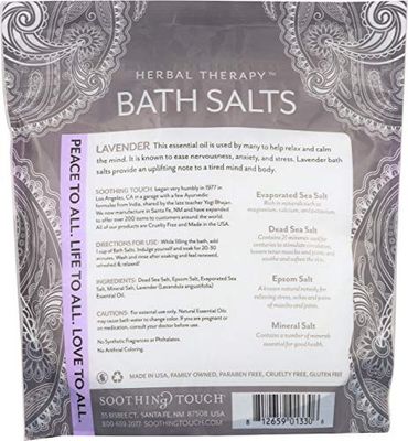 Soothing Touch Lavender Bath Salts Pouch, 32 oz