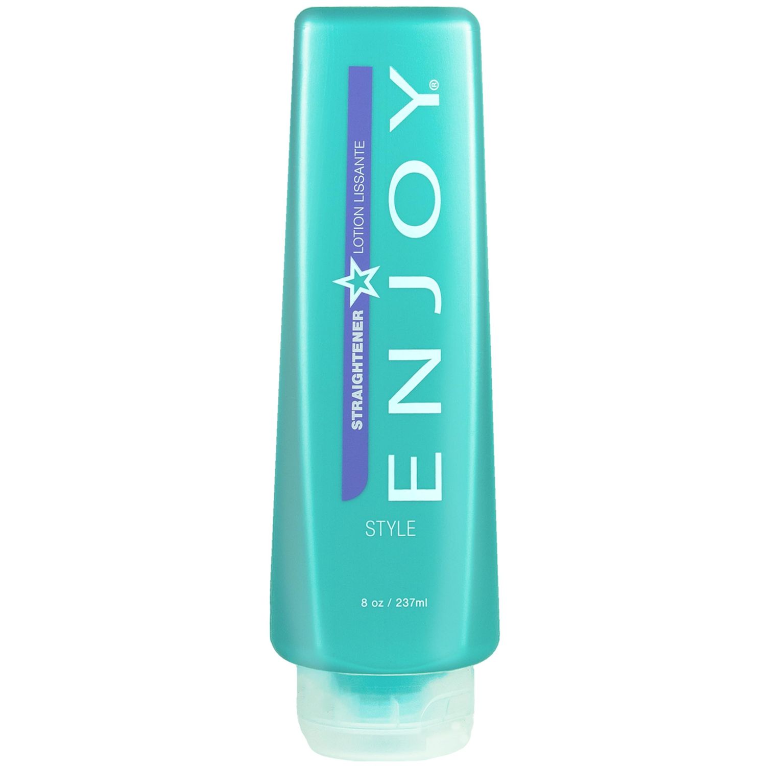 ENJOY Straightener, 8 Oz. - Hair Styling Cream, For All Hair Types, Straighten and Control, Soft and Smooth, Curly Hair Products