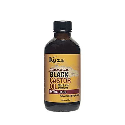 Kuza Jamaican Black Castor Oil, Extra Dark - For Hair &amp; Skin - 4oz. - Rejuvenate, Moisturize, Strengthen &amp; Protect
