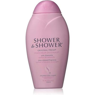 SHOWER TO SHOWER Body Powder Original Fresh 8 oz (Pack of 2)