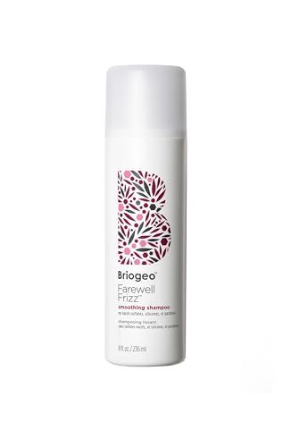 Briogeo Farewell Frizz Smoothing Shampoo, Tame Frizz and Restore Shine to Dull, Dry Hair, Nourishes and Smooths, Argan Oil for Shine, Vegan, Cruelty-Free, 8 fl oz