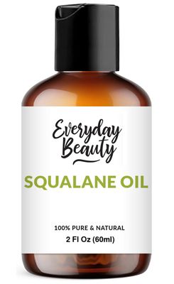 Squalane Oil - 100% Pure &amp; Natural Plant Derived Facial Oil 2 Fl Oz - Cold Pressed and Unrefined Premium Grade Multipurpose Moisturizing Oil for Skin and Hair