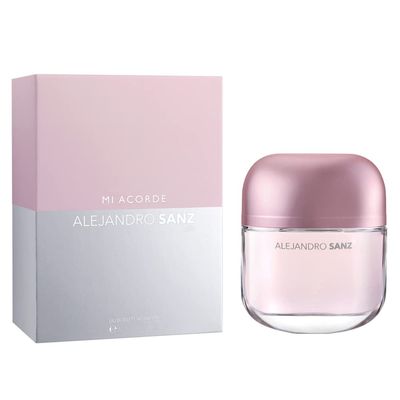 Alejandro Sanz, Mi Acorde, Ella, Fragrance, for Her, Eau de Toilette, EDT, 2.7oz, 80ml, Perfume Spray, Pink, Silver, Bottle, Made in Spain, by Tailored Perfumes (SANZ00)