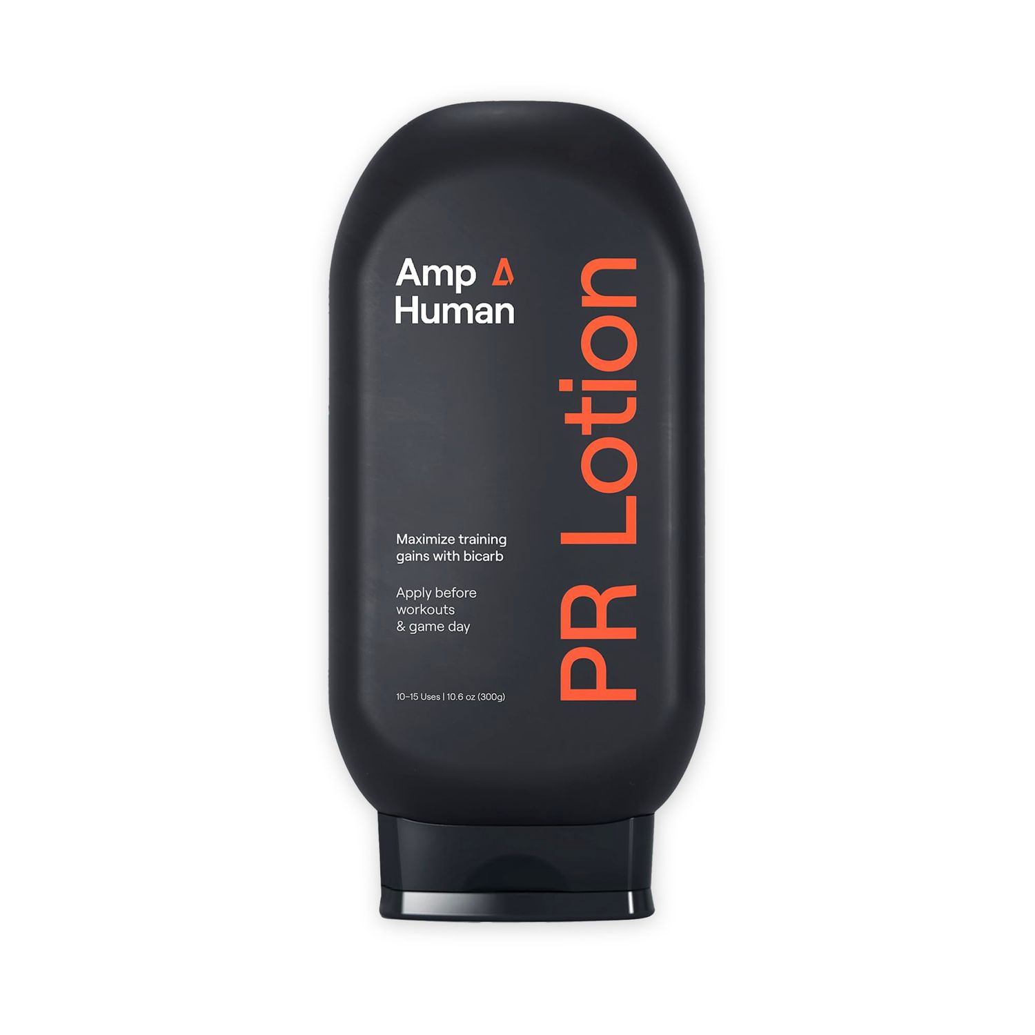 Amp Human PR Lotion, Performance &amp; Recovery Bicarb Sports Lotion, Natural Electrolyte Sodium Bicarbonate Bottle - (300g)