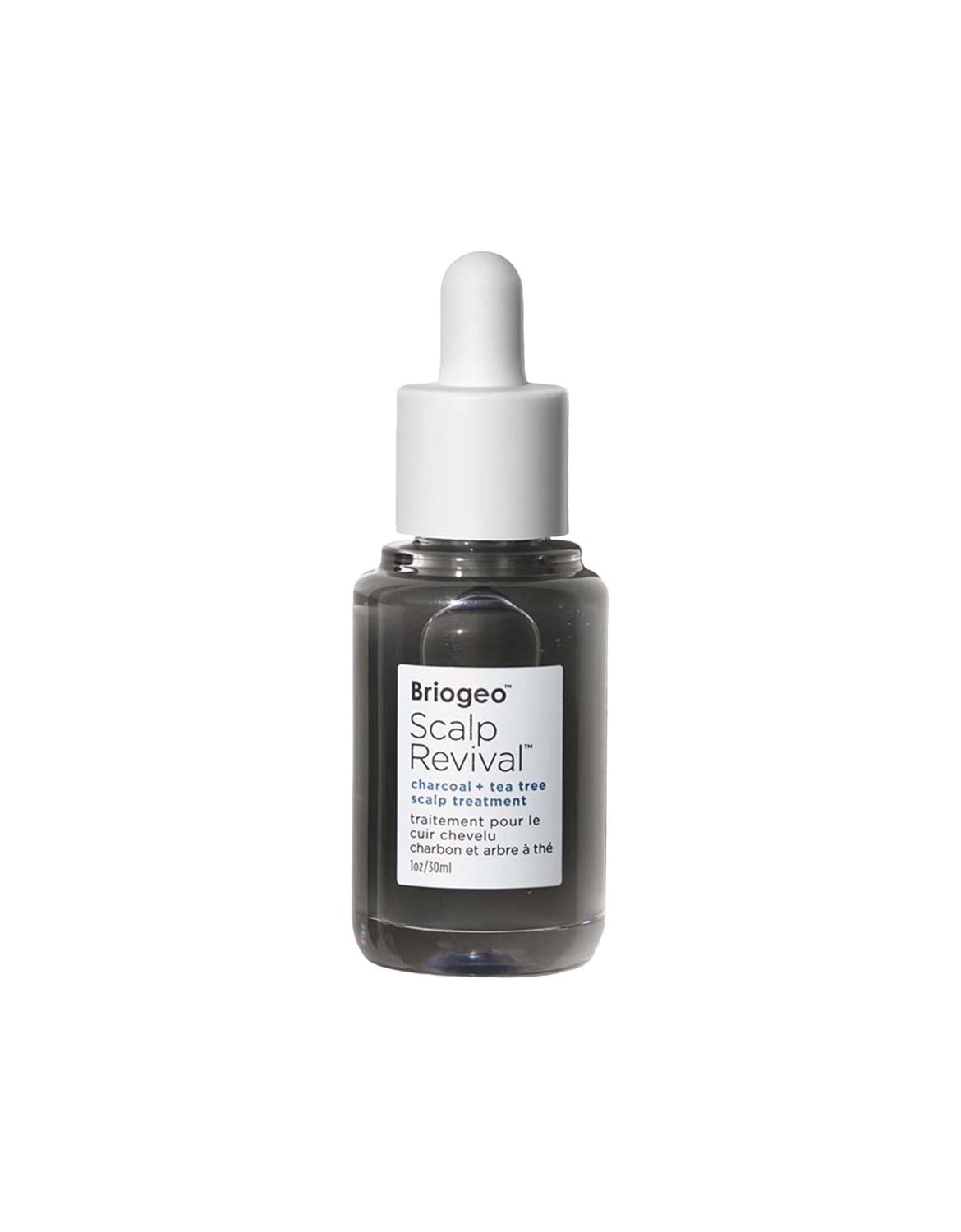 Briogeo Scalp Revival Charcoal + Tea Tree Scalp Treatment, Scalp Serum to Soothe a Dry, Flaky, Itchy Scalp, Absorb Oil, Hydrate Dry Scalp, Clarify Build Up, Vegan, Cruelty-Free, 1 fl oz