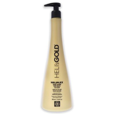 Heli&#39;s Gold Heliplex One Step Hair Serum - Bond Complex Treatment For Maintenance And Regrowth - Intensive, Nourishing Repair For Damaged, Split Strands - Sun And Thermal Heat Protectant - 16.9 Oz
