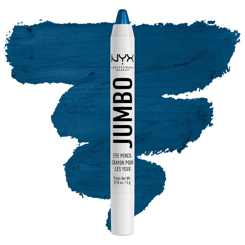 NYX PROFESSIONAL MAKEUP Jumbo Eye Pencil, Blendable Eyeshadow Stick &amp; Eyeliner Pencil - Blueberry Pop (Blue)