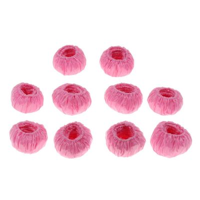 100pcs Waterproof Disposable Shower Ear Protectors Covers Bath Earmuffs Protector Caps - Pink