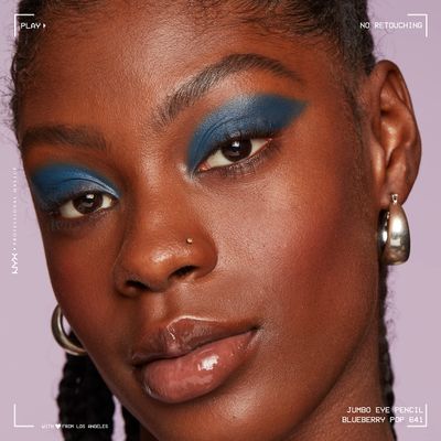 NYX PROFESSIONAL MAKEUP Jumbo Eye Pencil, Blendable Eyeshadow Stick &amp; Eyeliner Pencil - Blueberry Pop (Blue)